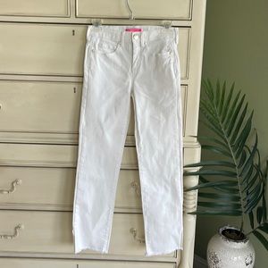 Lilly Pulitzer NoLynn High Rise Slim White Jeans size 00